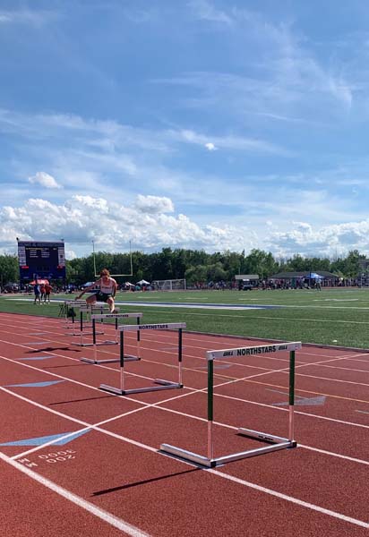 Students at Track Meet